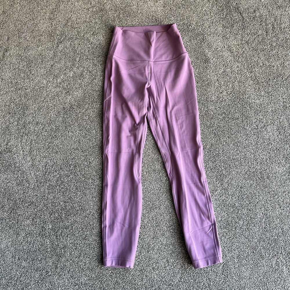 Lululemon Womens Size 4 Purple High Rise Full Length Leggings Yoga Workout Pants